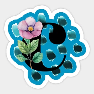 C Capital letter | Monogram, a Floral Letter Sticker